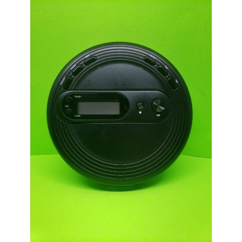 ONN Personal Portable CD Player with FM Radio Black Model ONB15AV201 -Tested